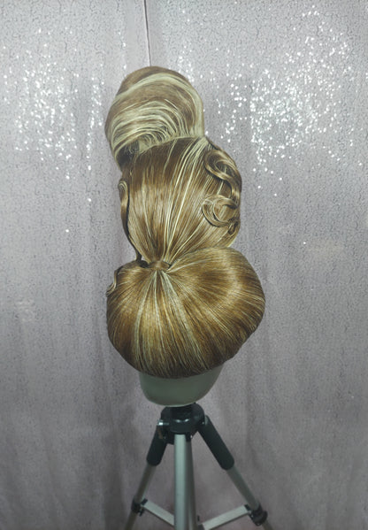 Blonde side Bun