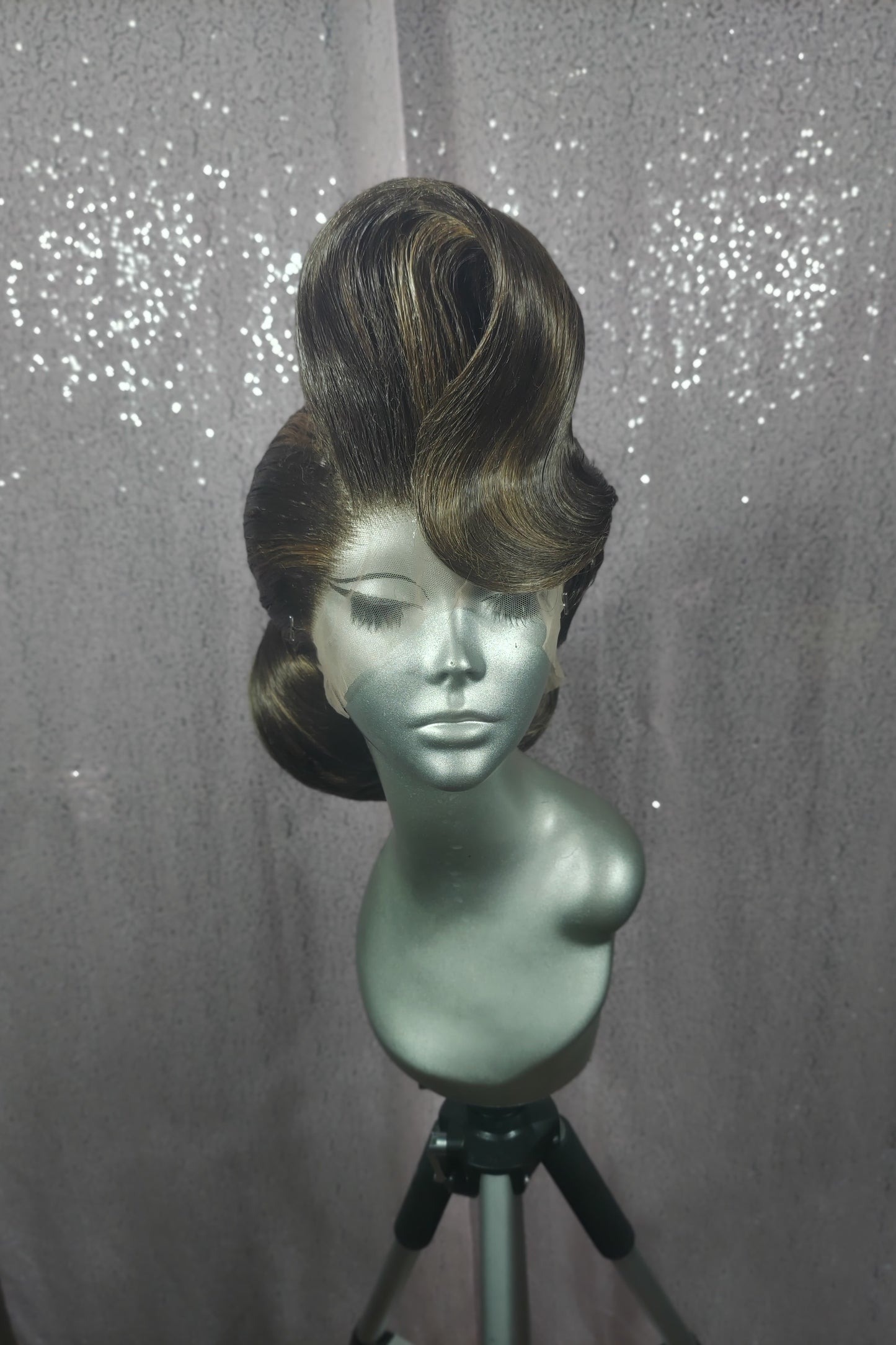 Brown Pageant Bun