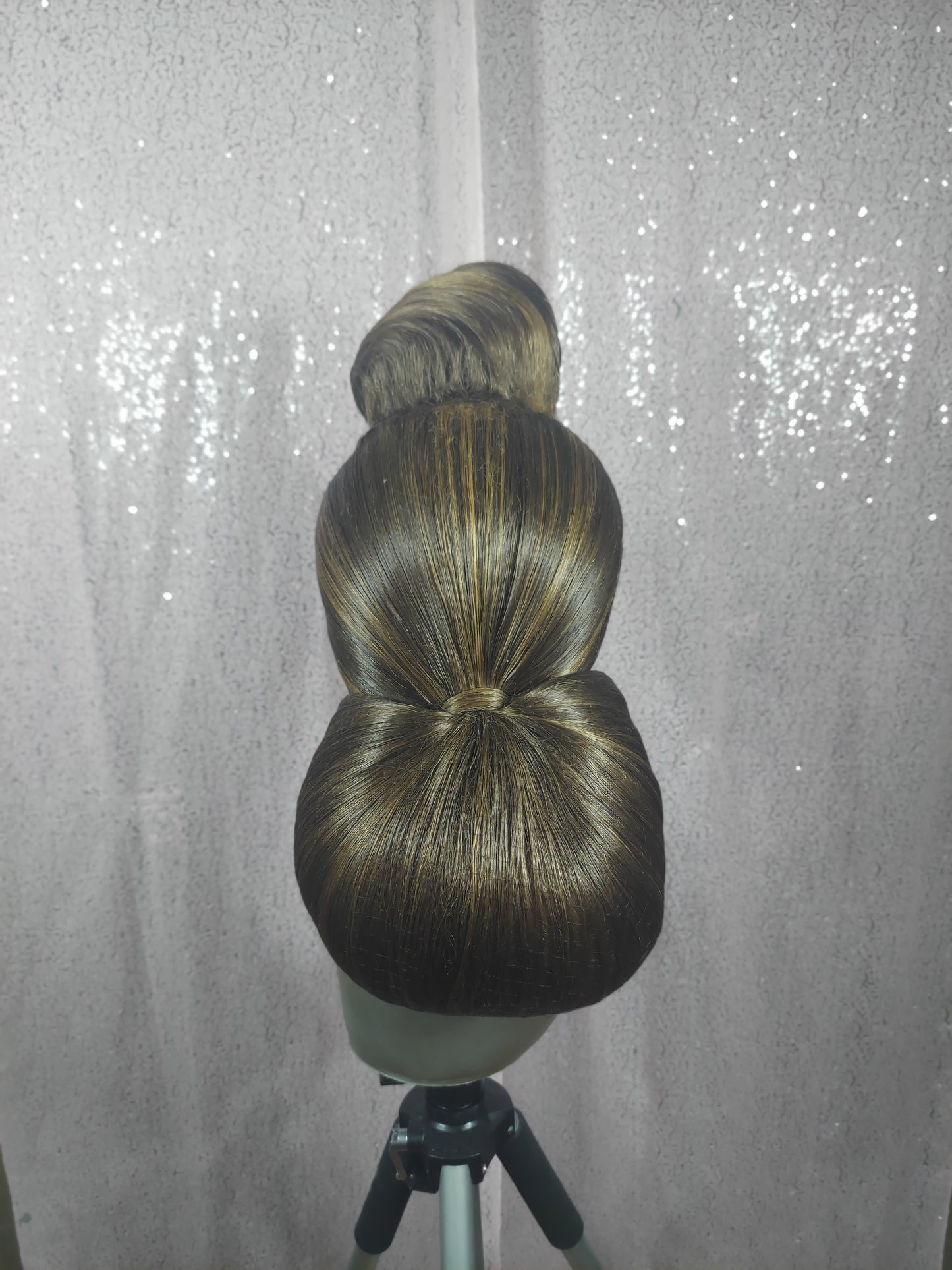 Brown Pageant Bun