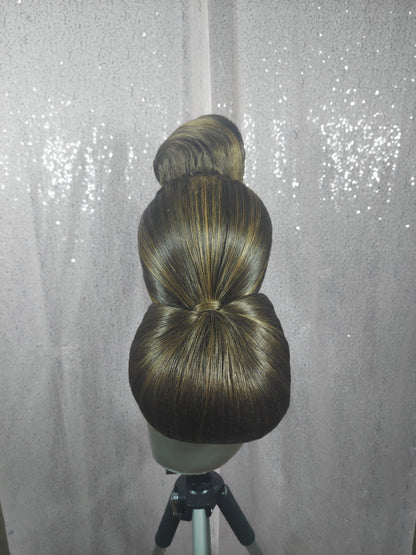 Brown Pageant Bun