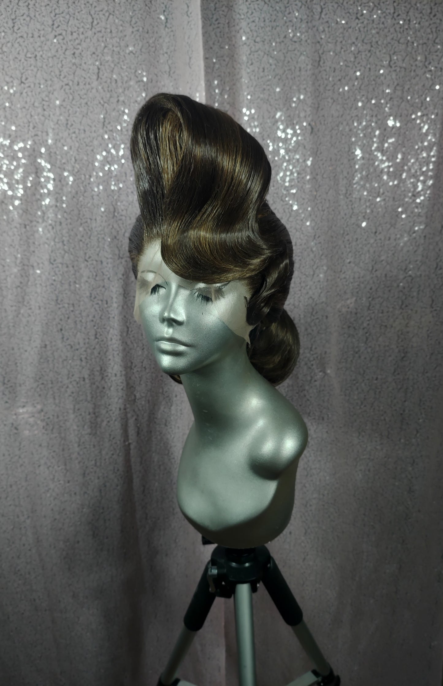 Brown Pageant Bun
