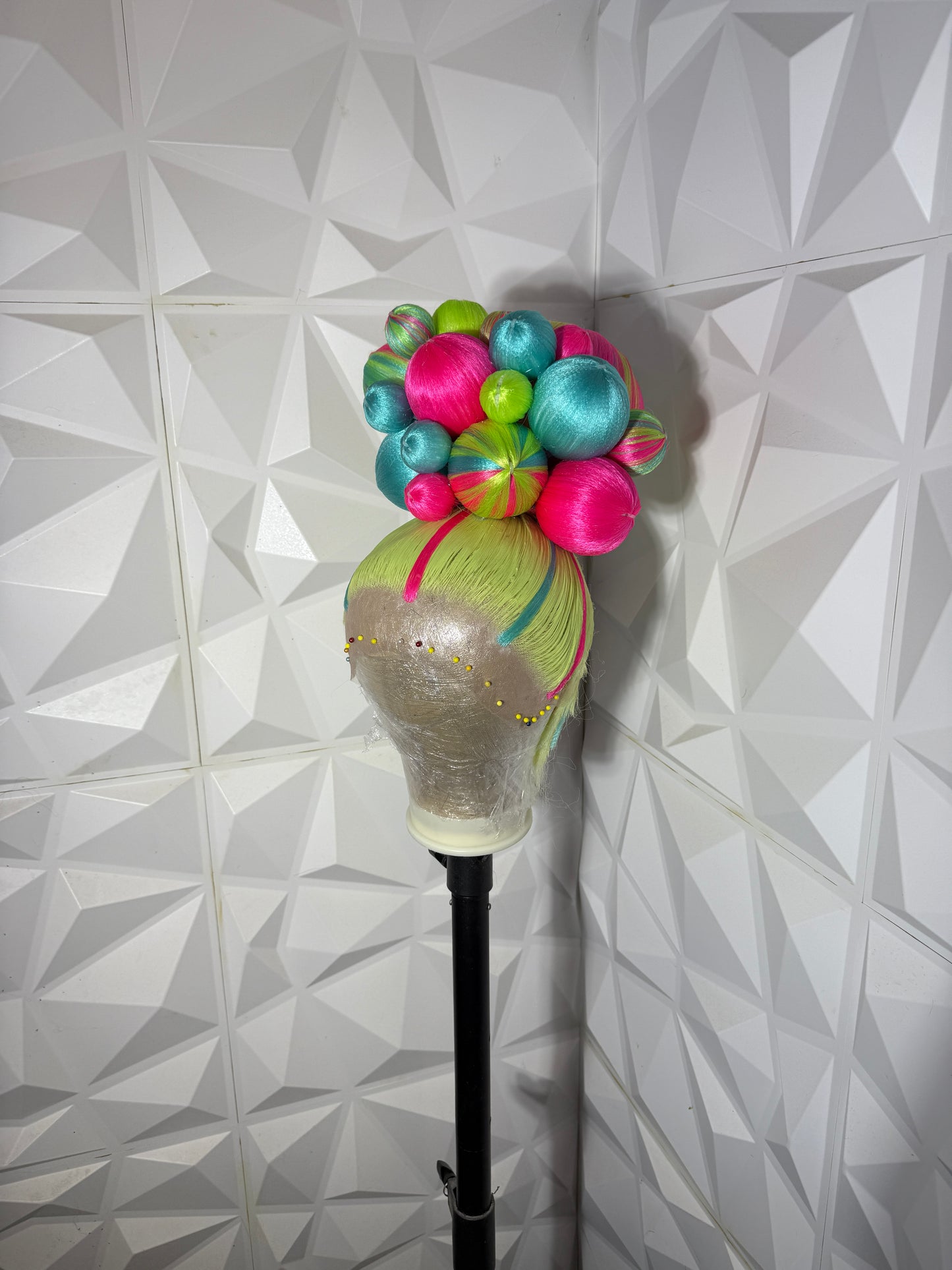 Neon Lights Ball Updo