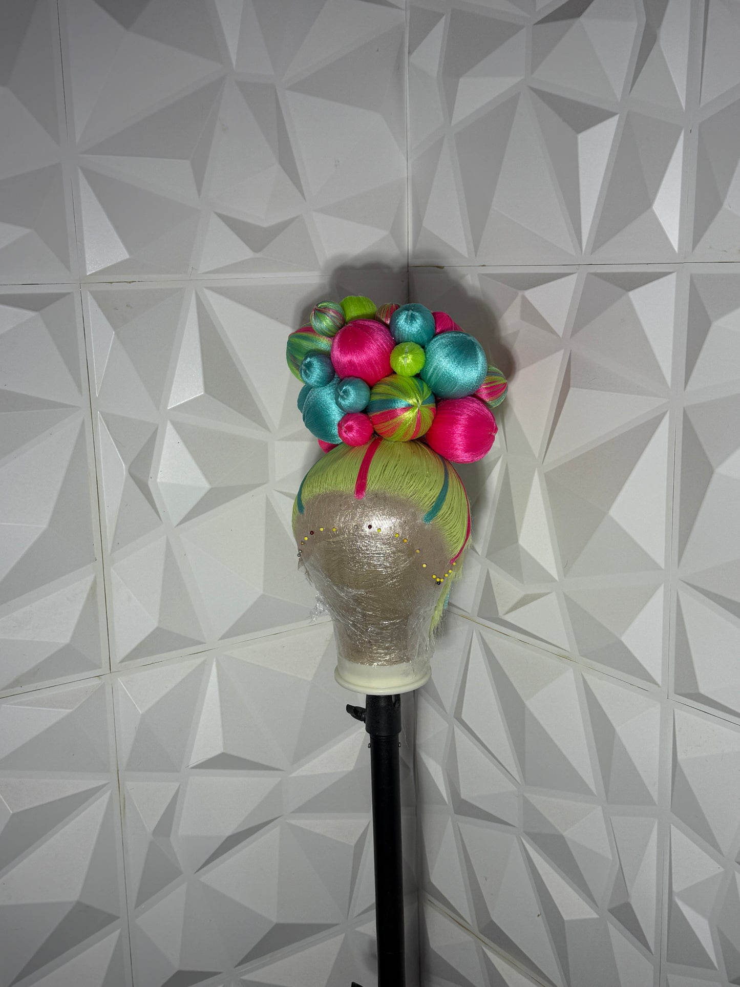 Neon Lights Ball Updo