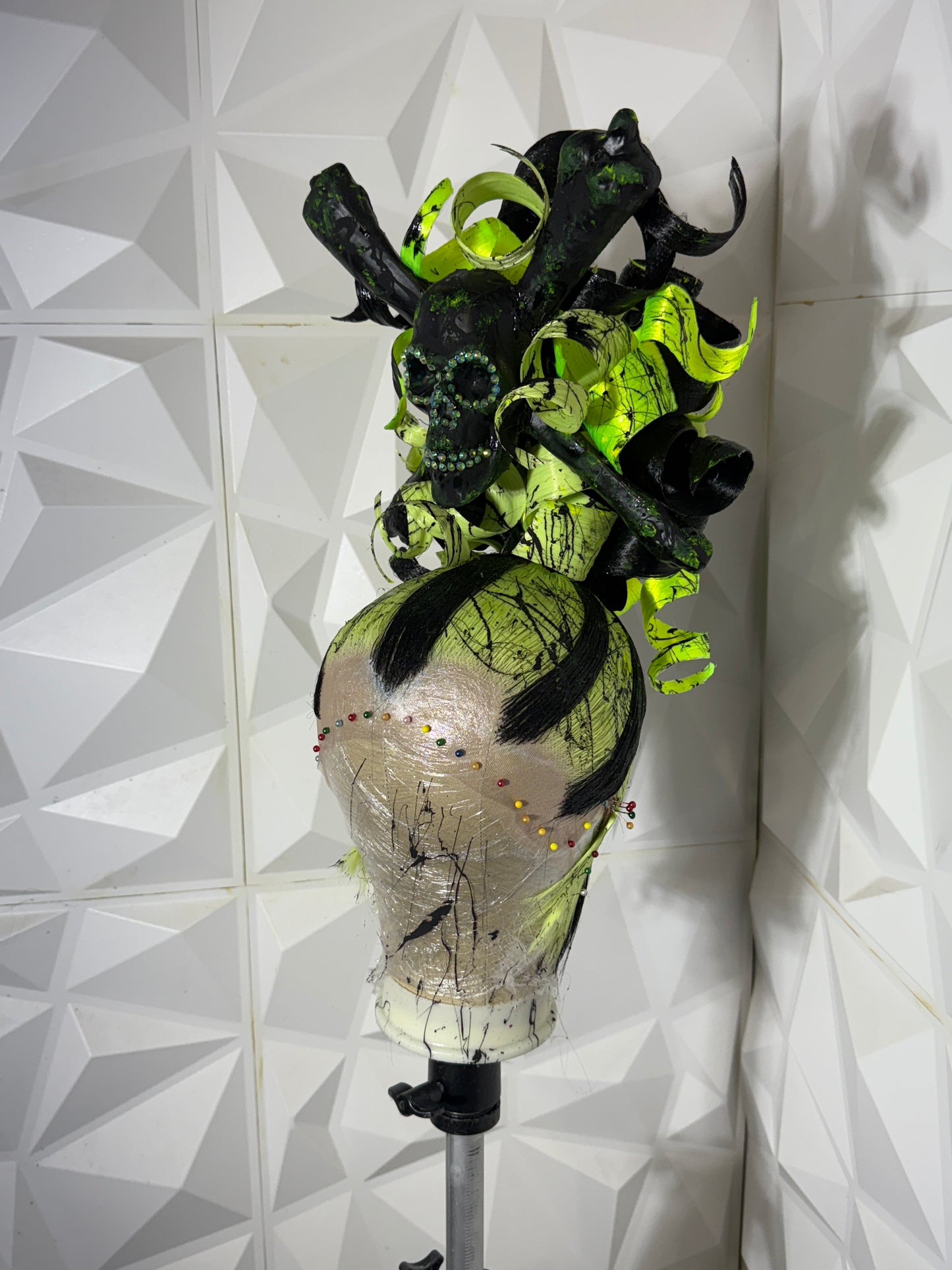 TOXIC! BLACKLIGHT THEMED WIG