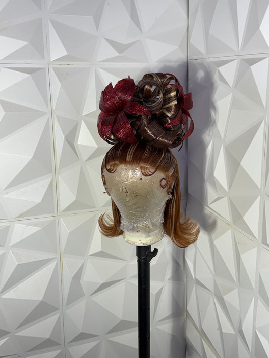 Christmas Poinsettia Hair