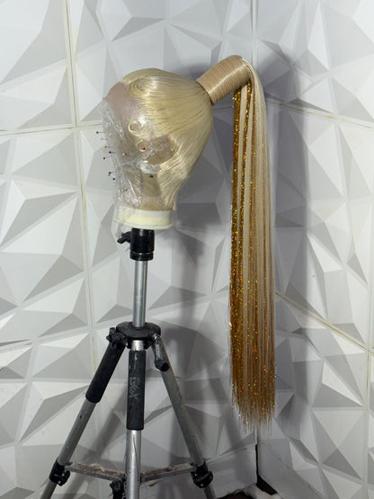 Classic 613 Gold tinsel Ponytail