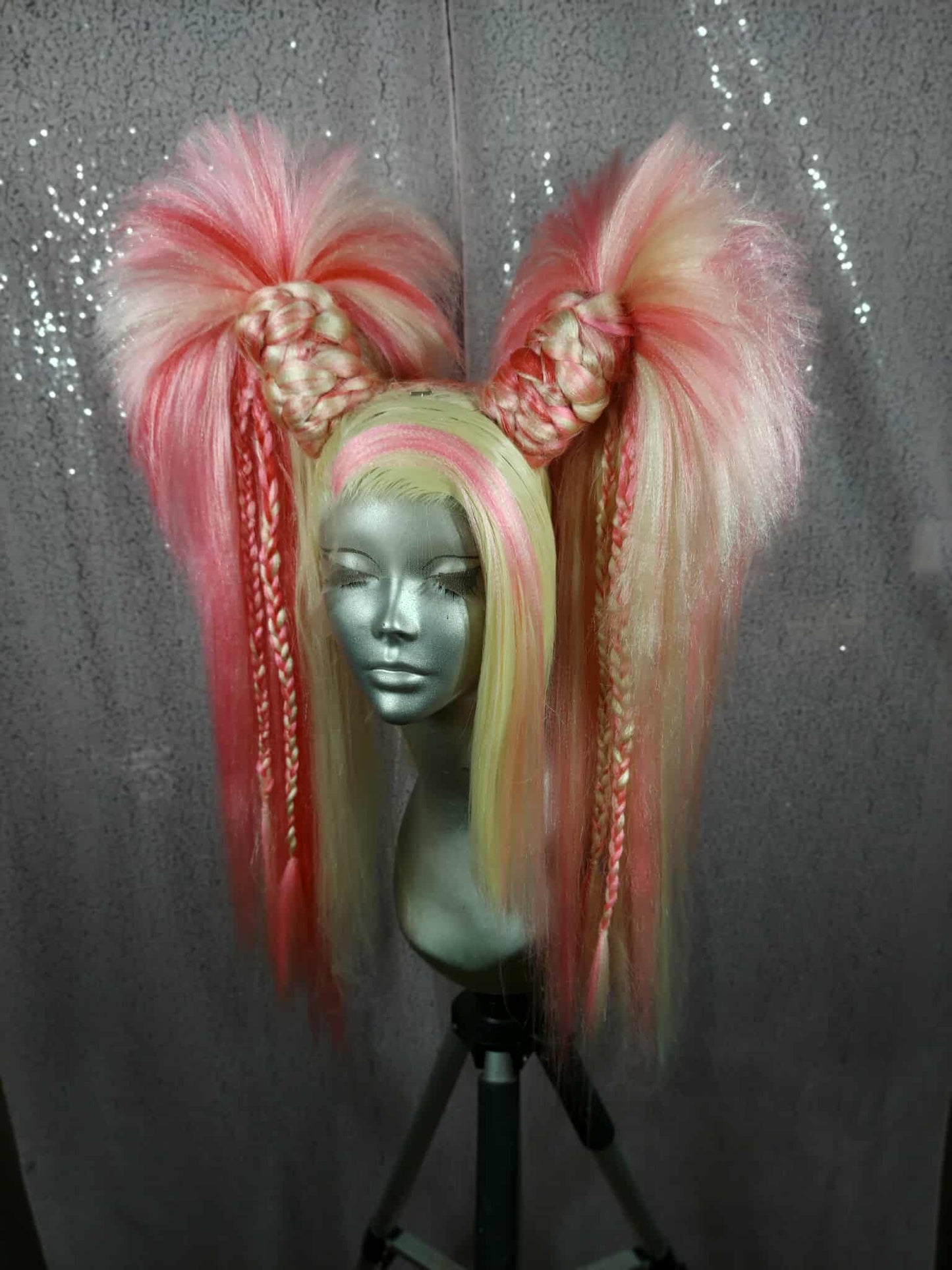 Pink Y2K Pigtails