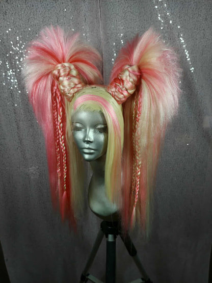 Pink Y2K Pigtails