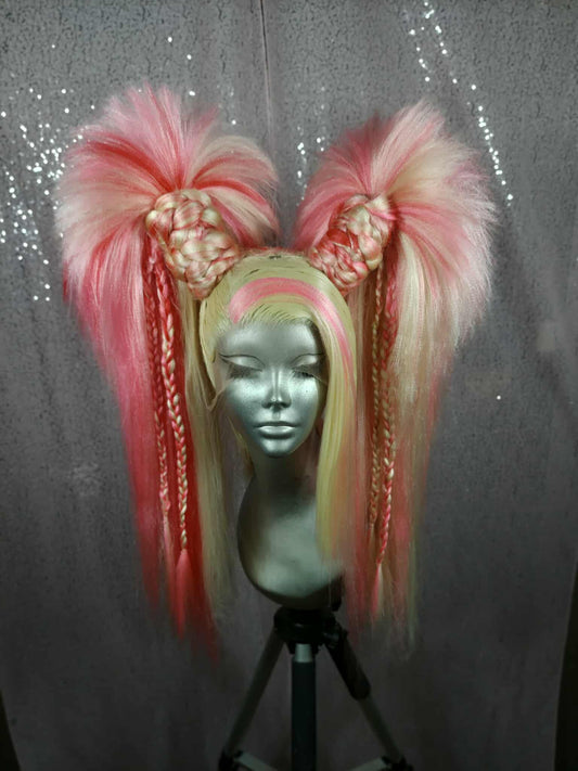 Pink Y2K Pigtails